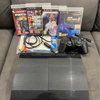 PS3 Super Slim + Joystick + 4 Giochi
