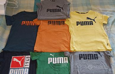 Puma bimbo stock 7 magliette tg 9-10 anni
