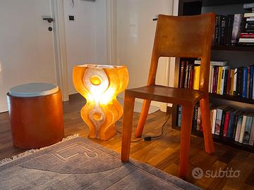 Arredo Sedia Lampada Sgabello Vetroresina