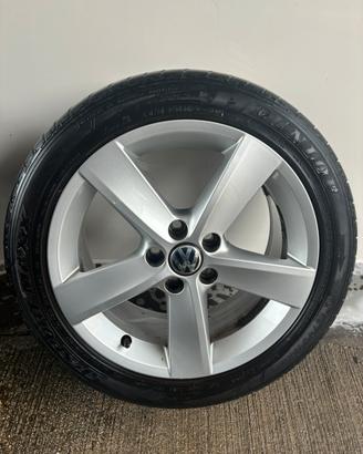 Cerchi lega VW Polo 6r da 16 pollici con gomme