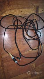 Cavo audio mmcx a jack trs 6.35