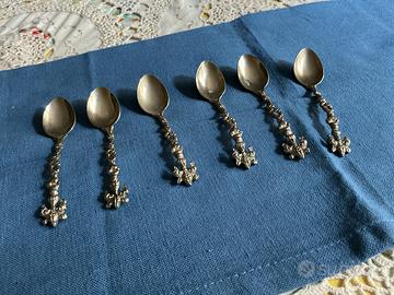 6 antichi cucchiaini