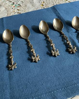 6 antichi cucchiaini