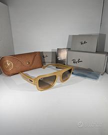 Occhiali Ray Ban Lukas Trasparent Beige