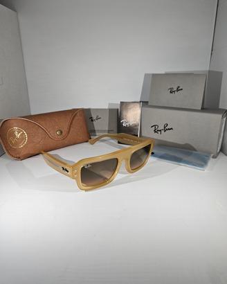 Occhiali Ray Ban Lukas Trasparent Beige