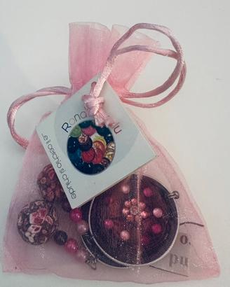 Orecchini  dal Rosa al Fucsia e Bordeaux Handmade