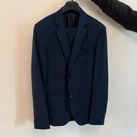 Completo uomo giacca e pantalone sartoriale blu