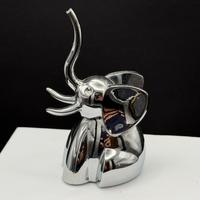 Porta anelli elefante metallo argentato
