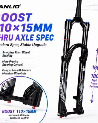 Forcella MTB DH 38x180 29"