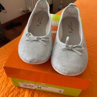 Ballerine argento bambina