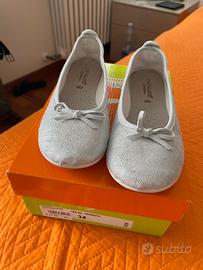 Ballerine argento bambina
