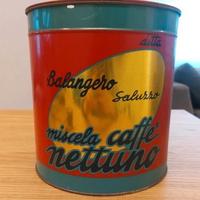 Cilindro latta caffè Balangero Saluzzo rossa
