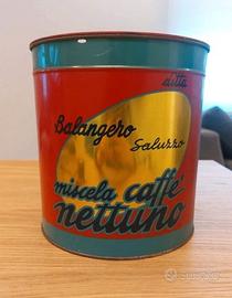 Cilindro latta caffè Balangero Saluzzo rossa