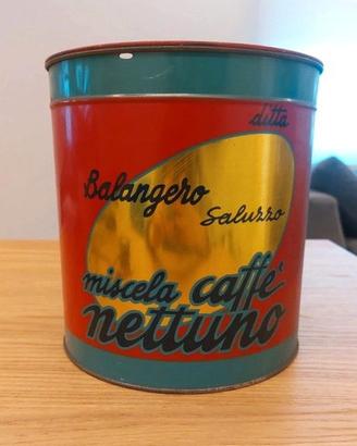 Cilindro latta caffè Balangero Saluzzo rossa