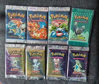pacchetti pokemon sealed set base 1 ed charizard 
