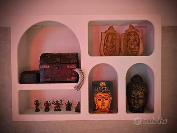 Mensola a Nicchie Arrotondate – Stile Boho Minimal