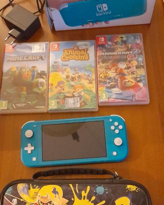 nintendo switch lite turchese
