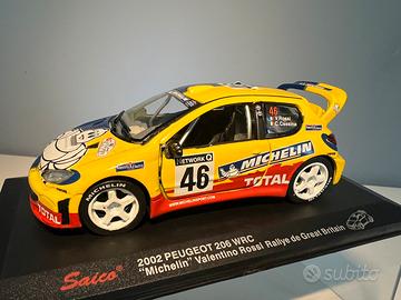 Valentino Rossi 46 modellino Peugeot 206 rally