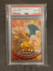 Charizard PSA 8 • Pokemon Topps Foil 1999 • USA 2