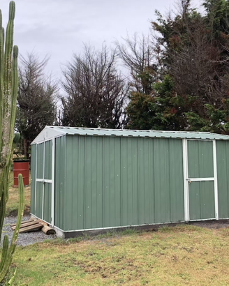 Box capanno acciaio lamiera 327x459cm verde