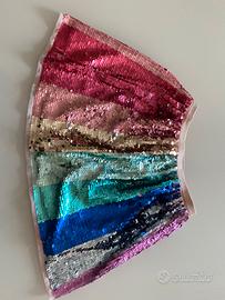 Gonna tg 9-10 anni paillettes