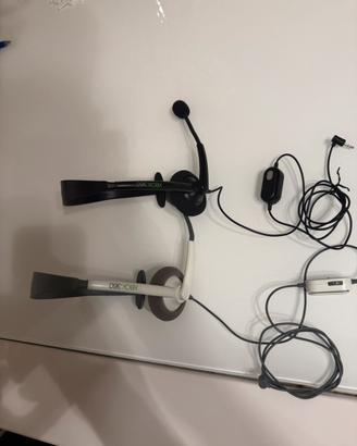 Coppia Cuffie Chat Headset Originali Xbox 360