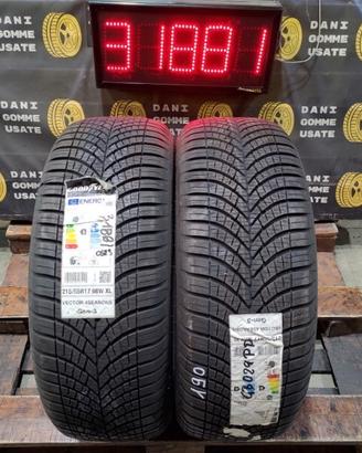 2 GOMME 215 55 17 GOODYEAR 4 STAGIONI - NUOVE