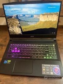 MSI Katana 15 B12UDXK-053IT, Notebook Gaming, 15.6