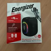 Speaker Cassa 8W Bluethooth + Powerbank Energizer