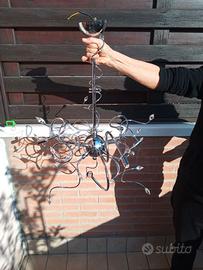 LAMPADARIO METALLO DESIGN MEDUSA