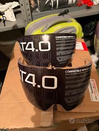 Visiere trasparente e nera nuove per casco ruroc