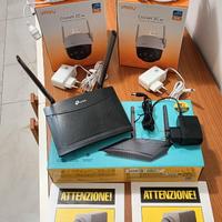 Kit videosorveglianza IMOU + Router wifi