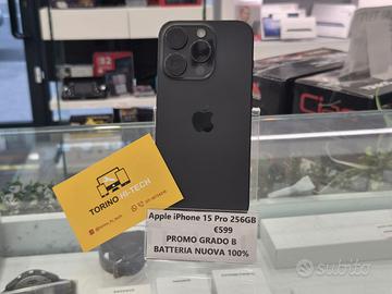 Apple iPhone 15 Pro 256GB - BATTERIA 100%
