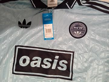 maglia Adidas x Oasis tour 25 L azzurra