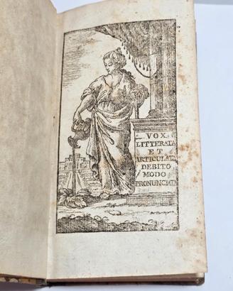 Libro Antico 1805 Alvari Emmanuelis De Grammatica