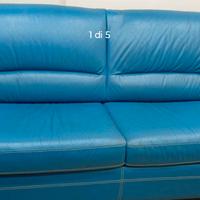 Divano letto in pelle Max relax 3 posti 