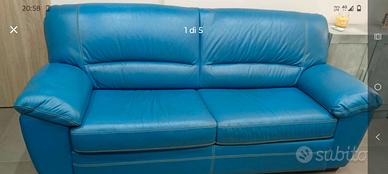 Divano letto in pelle Max relax 3 posti 
