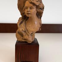 Busto femminile Nico Venzo in terracotta