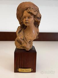 Busto femminile Nico Venzo in terracotta
