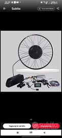 bici elettrica kit 48v 1500w 26" ruota posteriore 