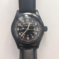 orologio khaki field nero H69409930