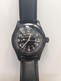 orologio khaki field nero H69409930