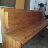 CASSAPANCA IN PINO RUSSO CONTENITORE ANNI 80