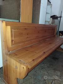 CASSAPANCA IN PINO RUSSO CONTENITORE ANNI 80