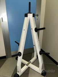 Porta dischi lux/silver Technogym