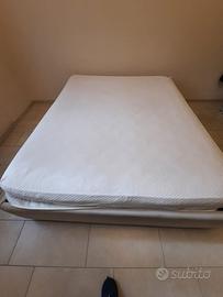 Letto matrimoniale  - sfoderabile/ contenitore