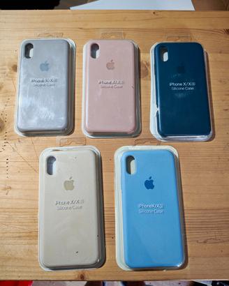 Set 5 cover silicone compatibili IPhone X / XS 