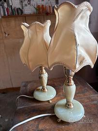 Coppia di abat-jour in alabastro