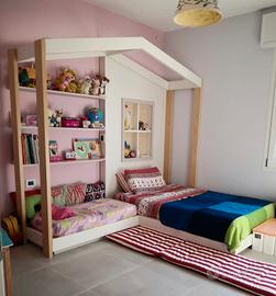 letto per bambini a casetta 