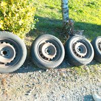 Treno gomme termiche invernali 195/60 R15 + cerchi